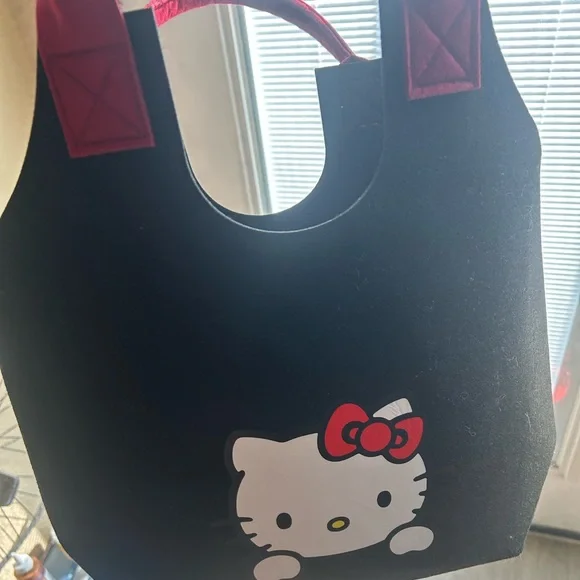 Hello Kitty Black and Red Tote Bag - Picture 3 of 5